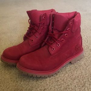 Limited Edition Red Timberland Boot - Like New